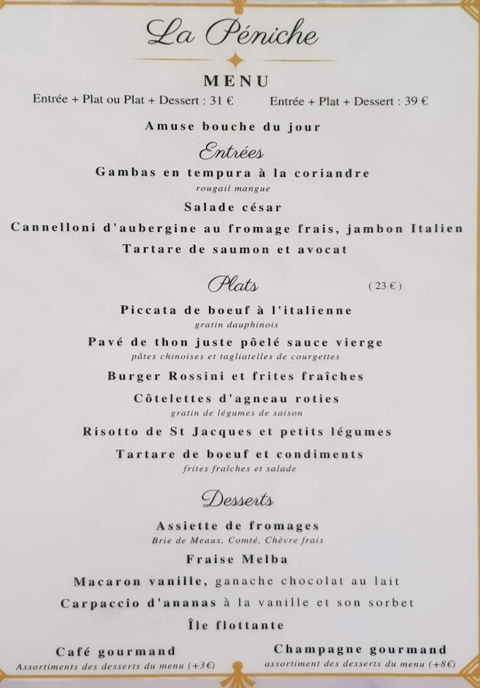 La Péniche - Menu Image 3